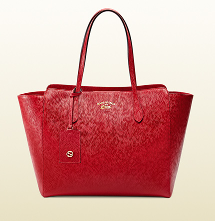 Real Gucci Swing Medium Tote Bag 354397 Red
